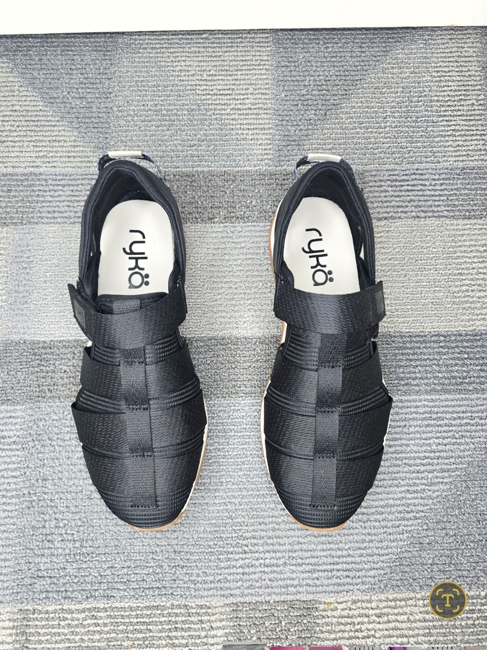 Ryka l Echo Fisherman Black Strappy Athletic Sandals